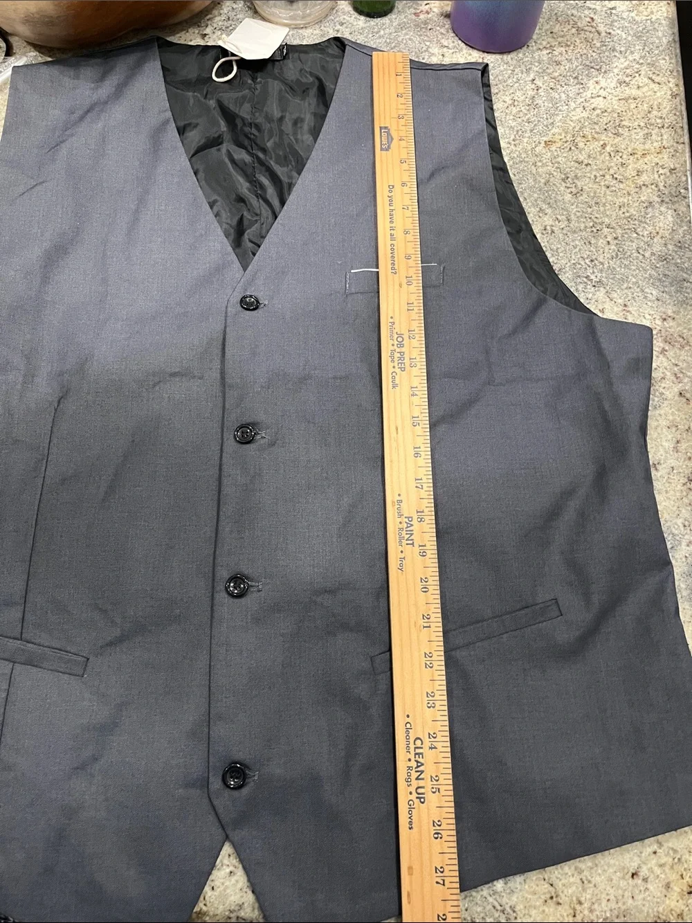 Men's Classic Charcoal Dress Vest